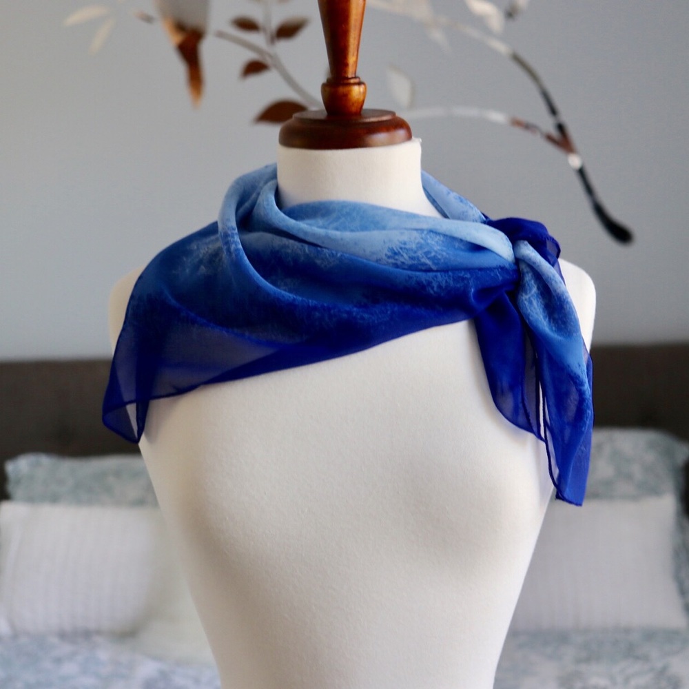 Vibrant Blue Color Scarf